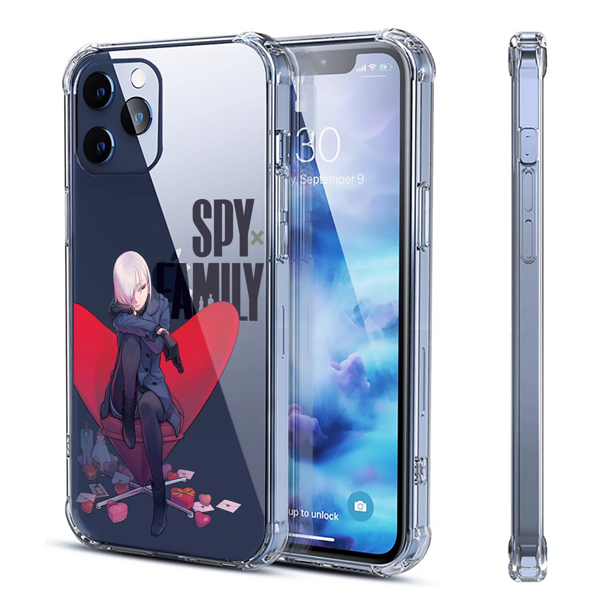 （画像用） SPY×FAMILY间谍家家酒 【iPhone 12シリーズ対応】透明スマホケース（クリアソフトケース）